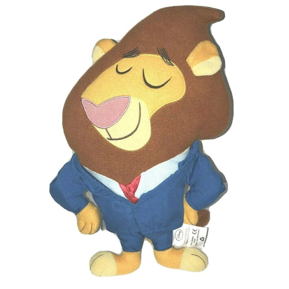 Disney's Zootopia MAYOR LEODORE LIONHEART Plush Stuffed Lion Doll Toy 14"